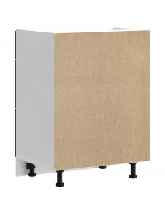 Base da Cucina Kalmar Nero in Legno Multistrato