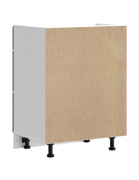 Base da Cucina Kalmar Rovere Marrone in Legno Multistrato