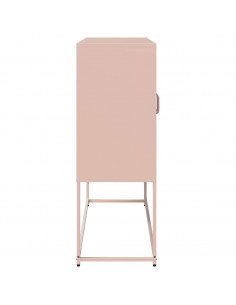 Credenza Rosa 100,5x39x107 cm in Acciaio Laminato a Freddo