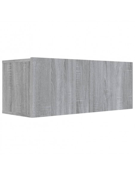 Set di Mobili Porta TV 7 pz Grigio Sonoma in Legno Multistrato