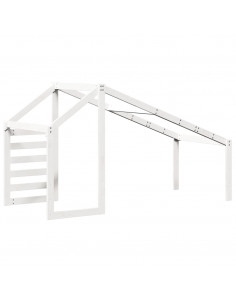 Tetto per Letto Bambini Bianco 198x97x113cm Legno Massello Pino