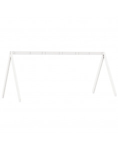 Tetto Letto Bambini Bianco 199x95,5x88 cm Legno Massello Pino