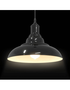 Lampada a Sospensione Regolabile E27 Blu Scuro Ø31 cm Metallo