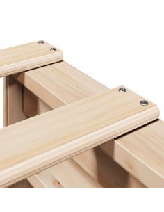 Letto Libreria senza Materasso 120x200cm Legno Massello di Pino