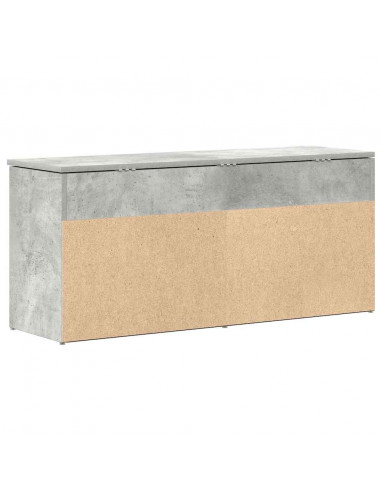 Scarpiera Grigio Cemento 102x30,5x45 cm in Legno Multistrato