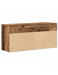 Scarpiera Legno Antico 102x30,5x45 cm in Legno Multistrato