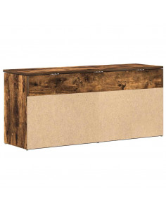 Scarpiera Rovere Fumo 102x30,5x45 cm in Legno Multistrato