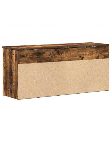 Scarpiera Rovere Fumo 102x30,5x45 cm in Legno Multistrato