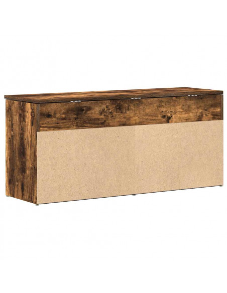 Scarpiera Rovere Fumo 102x30,5x45 cm in Legno Multistrato