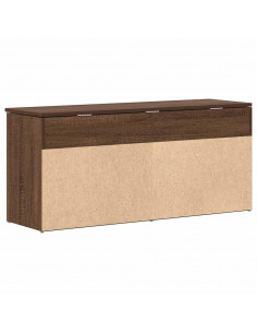 Scarpiera Rovere Marrone 102x30,5x45 cm in Legno Multistrato