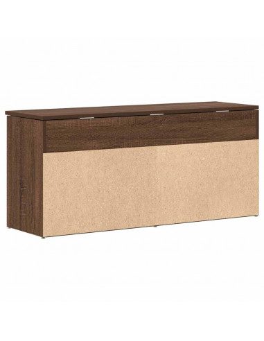 Scarpiera Rovere Marrone 102x30,5x45 cm in Legno Multistrato