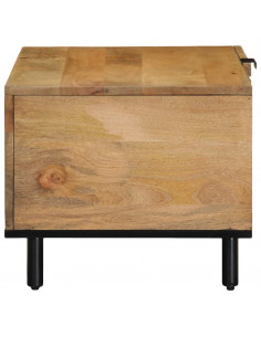 Tavolino da Salotto Marrone 80x50x40 cm Legno Massello di Mango