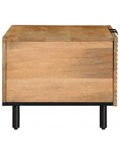 Tavolino da Salotto Marrone 80x50x40 cm Legno Massello di Mango