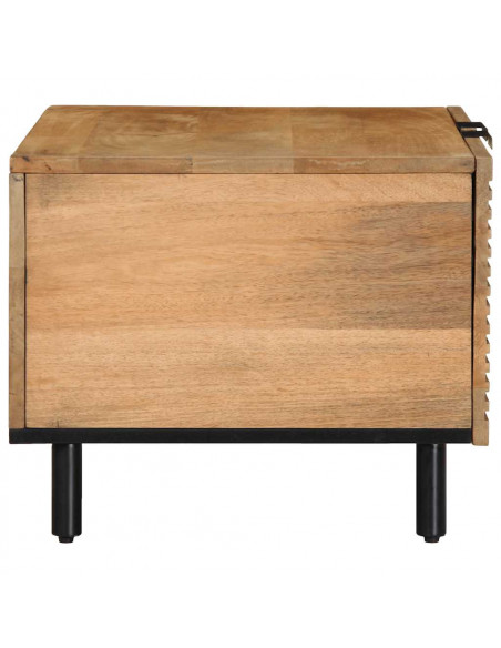Tavolino da Salotto Marrone 80x50x40 cm Legno Massello di Mango
