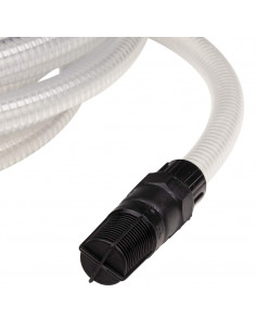Tubo Aspirazione con Connettori in PVC Trasparente 1" 10 m PVC