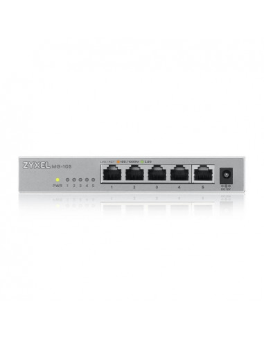 ZYXEL XMG-105 - Switch  Unmanaged, 5 Porte 2.5GbE, 1 porta 10GbE SFP+, Desktop / XMG-105-ZZ0101F