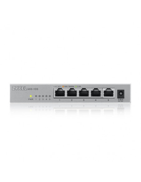 ZYXEL XMG-105 - Switch  Unmanaged, 5 Porte 2.5GbE, 1 porta 10GbE SFP+, Desktop / XMG-105-ZZ0101F