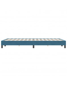 Giroletto senza Materasso Blu Scuro 120x220 cm in Velluto