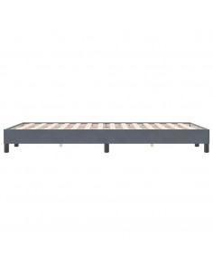 Giroletto senza Materasso Grigio Scuro 120x220 cm Velluto