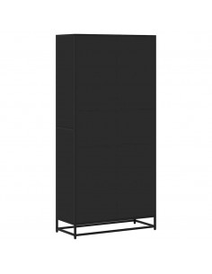 Libreria Nera 80,5x35x170,5 cm in Truciolato