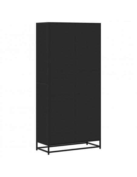 Libreria Nera 80,5x35x170,5 cm in Truciolato
