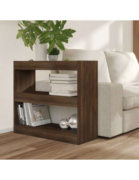 Libreria/Divisorio Rovere Marrone 80x30x72 cm