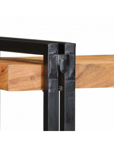 Mensola da Parete 70x33x35 cm Legno Massello di Acacia