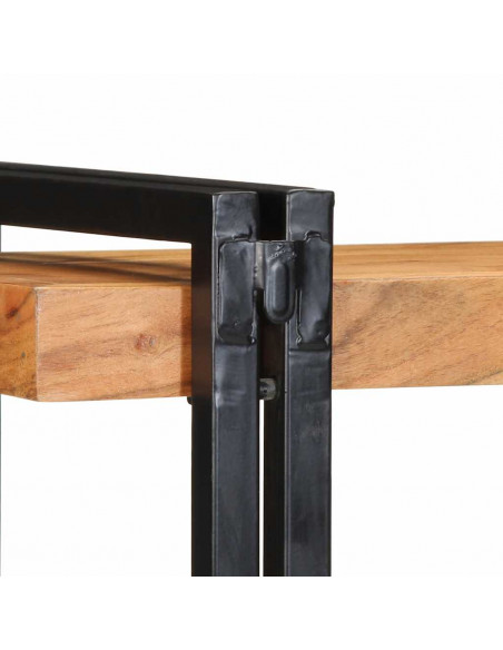 Mensola da Parete 70x33x35 cm Legno Massello di Acacia