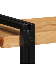 Mensola da Parete 90x33x45 cm Legno Massello di Acacia