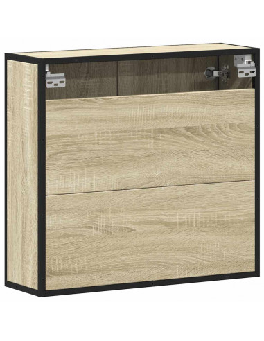 Mobile Bagno con Specchio Rovere Sonoma 65x20x60 cm Multistrato