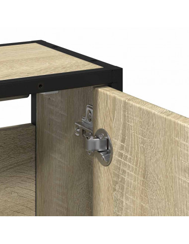 Mobile Bagno con Specchio Rovere Sonoma 65x20x60 cm Multistrato