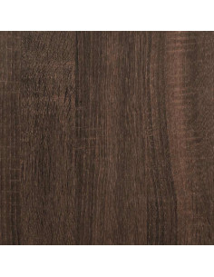 Mobile Bagno Specchio Rovere Marrone 65x20x60 Legno Multistrato