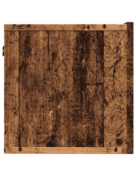 Mobili TV a Parete 2pz Legno Antico 80x30x30 cm