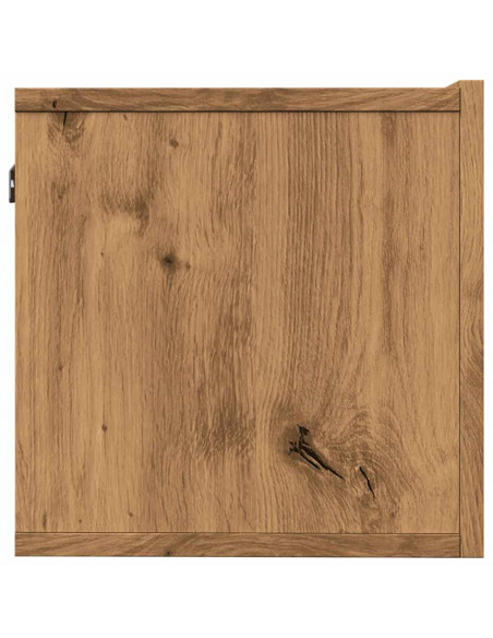 Mobili TV a Parete 2pz Rovere Artigianale 80x30x30 cm