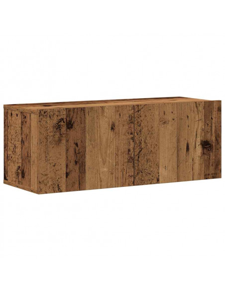 Mobili TV a Parete 5 pz Legno Antico in Legno Multistrato