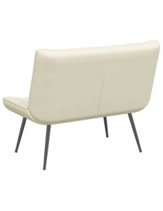 Panca Crema 110x74x84 cm in Velluto