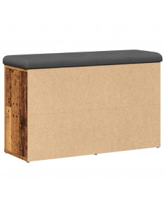 Panca Porta Scarpe Legno Antico 82x32x50 cm Legno Multistrato