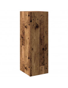 Set Mobile TV 8 pz Montato a Parete Legno Antico in Truciolato