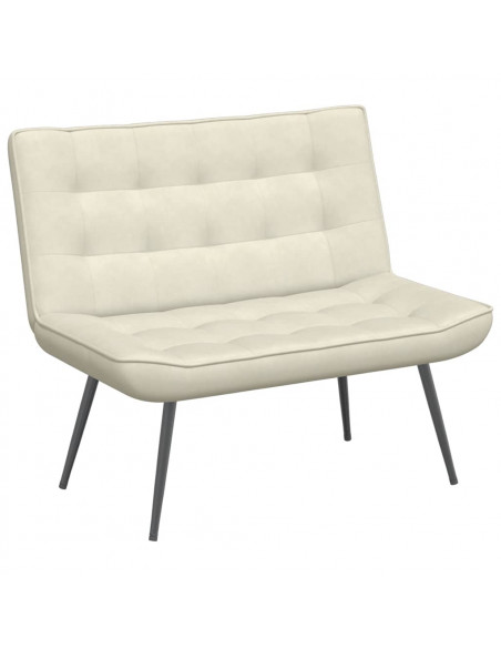 Panca Crema 110x74x84 cm in Velluto