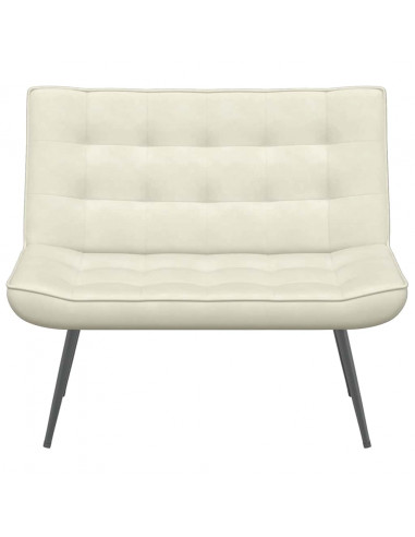 Panca Crema 110x74x84 cm in Velluto