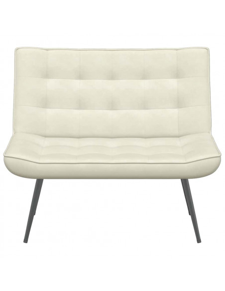 Panca Crema 110x74x84 cm in Velluto
