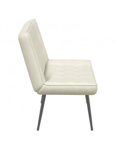 Panca Crema 110x74x84 cm in Velluto