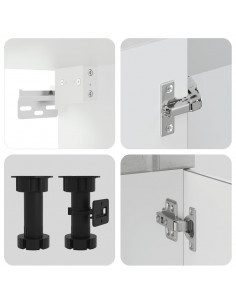 Set Mobili da Cucina 4 pz Kalmar Grigio Cemento in Truciolato