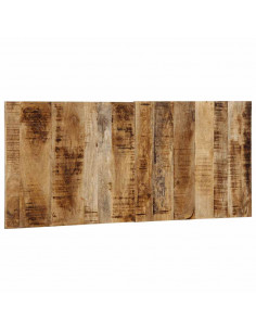 Testiera 120 cm in Legno Massello di Mango Grezzo