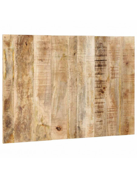 Testiera 120 cm in Legno Massello di Mango Grezzo