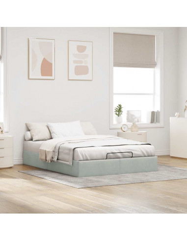 Struttura Letto Pouf Senza Materasso 140x190 cm Velluto