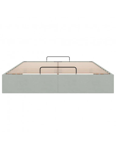 Struttura Letto Pouf Senza Materasso 140x190 cm Velluto