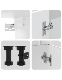 Set Mobili da Cucina 8 pz Kalmar Bianco Legno Multistrato 2