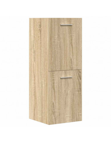 Set Mobili da Bagno 5 pz Rovere Sonoma in Legno Multistrato