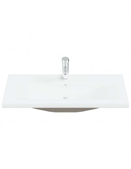 Set Mobili da Bagno 5 pz Rovere Sonoma in Legno Multistrato